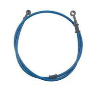 Stainless Steel for Braided Brake Hose for Motorcycle - High Pressure Hydraulic Line with One Way Valve - Fitment 90cm(Blue)