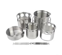 Stainless Steel for camp Stove Kit with Nested Design for Hiking