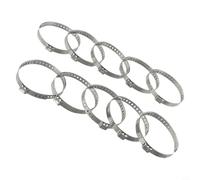 Stainless Steel For CV Joint Boot Crimp Clamp Kit, 10-Piece Axle Boot Clamp Set for Driveshaft Dust Cap Sealing, Compatible with Automotiv