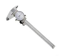 Stainless Steel for DIAL Vernier Caliper 0-150mm with 0.02mm Resolution Shock Proof Vernier Metric Measuring Tool for Internal External Depth Step,Caliper Measuring Tool