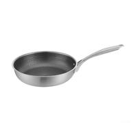 Stainless steel For frying pan with For honeycomb texture and nonstick coating, for For frying steak with compatibility for gas, electric, induction, and halogen stoves (26cm)