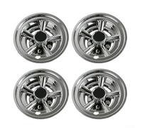 Stainless Steel For Golf CARst Wheel Covers 8 Inch, Chrome Plated ABS Hub with Snap Fastener for EZGO and Club CARs, 4-Pack Set for Easy Installation and(Four)