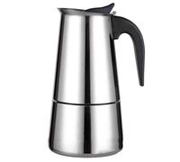 Stainless Steel for Moka Pot Coffee Maker, 2/4/6/9 Cup Capacity, for Induction Hob and Stovetop, Ergonomic Handle and Safety Valve