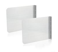 Stainless Steel For Sink Splash Guards, 2 Pcs with Safety Screws for Home Kitchen and Bath (Large)