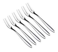 Stainless Steel Forks Set, Oyster, Shellfish, Appetizers Tasting, Cocktail Salad Dessert Fruit Forks for Birthday Wedding Party Travel (6 Pcs)