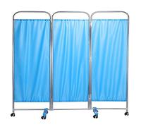 Stainless Steel Frame Medical Privacy Screen, 6FT tall Fabric Room Panel Wall Divider, Waterproof Professional Grade Screen Partitions for Hospital (Color : B Combo, Size : 3 Panels-W150cm(4.9ft))