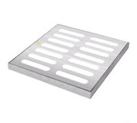 Stainless Steel Framed Floor Drain Grate for Garden Rainwater Drainage Manhole Points and Drainage Infrastructure (300x300mm)
