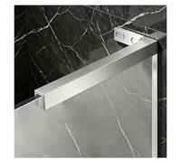Stainless Steel Frameless Glass Panel Arm Bracket, Adjustable Glass Shower Door Holder Stabilizer Rod with Screw Fit 8mm 10mm Thick Doors(Silver,L-34cm (13 2/5"))