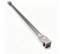 Stainless Steel Frameless Glass Support Bar, 180° Rotatable Shower Glass Stabilizer Rod for 2/7 2/5 1/2" , Shower Panel Partition Support Brace(Gray,80cm/31.5in)