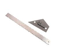 Stainless Steel Fret Level Leveling Rocker+Guitar Neck Notched Straight Edge