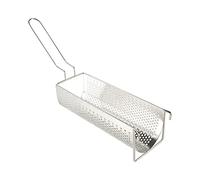 Stainless Steel Fried Long French Fries Baskets Big Potato Chip Frying Rack Strainer Fryer Kitchen Cooking Colander Tool Food Strainers for Kitchen Sink Drain