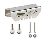 Stainless Steel Front Bumper Protector for Arrma 1/8 Typhon 6S V5&TLR,2MM Thick Front Shock Absorb Protector Cover Armor AR330492,Bump Absorbtion w/Two Titanium Shock Towers-Stainless Steel Style A