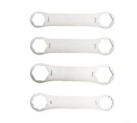 Stainless Steel Front Fork Shoulder Cover Wrench 170mm Disassembling Tool for RST Oil Spring Mountain Bike Maintenance Repair(8T-12T)