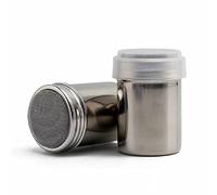 Stainless Steel Frosting Salt Shaker Chocolate Shaker Sugar Shaker Flour Shaker Coffee Powder Spreader Cocoa Powder Can for Kitchen Bread Barbecue (2)