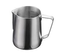 Stainless Steel Frothing Pitcher with Scale 600ml Graduated to 500ml Ideal for Coffee Milk Jug Latte Art Dishwasher Safe