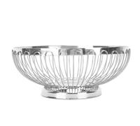 Stainless Steel Fruit Bowl, Multipurpose Large Capacity Stainless Steel Fruit Basket, Mirror Polished, for Living Room (M)