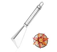 Stainless Steel Fruit Carving Cutter Triangle Shape Tools with Leaves Engraving for Vegetable