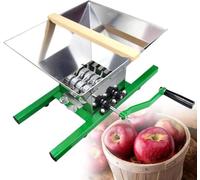 Stainless Steel Fruit Crusher & Manual Grape Grinder, High Capacity Wine Crusher, Durable Scratter Pulper Tool for Homemade Cider and Wine Making