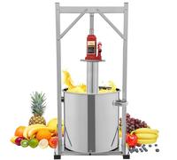 Stainless Steel Fruit Press, Hydraulic Jack Juicer, Manual Cider Grape Crusher, Juice Maker for Wine Making