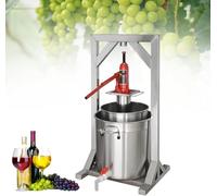 Stainless Steel Fruit Wine Press, 12L/22L/36L Hydraulic Jack Juicer Hand Squeezer Manual Juice Maker Wine Making Equipment Manual Press Machine for Home Restaurants(12L)