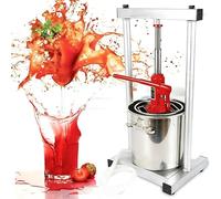 Stainless Steel Fruit Wine Press - 3T Hydraulic Jack for Grape Vegetable Juice Extractor, Manual Juice Maker for Homemade Wine Making