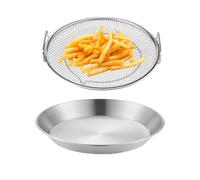 Stainless Steel Fry Net - Oil Waste Filter, Double Ear Oil Drain Artifact | The Filter Plate, Fried Chicken Wings, French Fries Grate and Ban