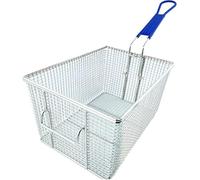 Stainless Steel Fryer Basket - Commercial Square Filter Net for Restaurants, Meshed Skimmer for Cooking, Ideal for French Fries