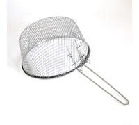 Stainless Steel Frying Basket with Mesh Grill Rack for Frying Steaming Grilling Stackable and Space Saving Design (Silver2)