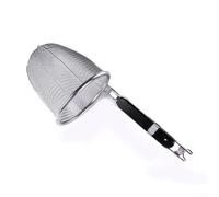 Stainless Steel Frying Skimmer with Fine Mesh and Sturdy Handle for Straining Dumplings Noodles and Fried Foods