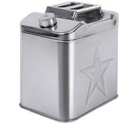Stainless Steel Fuel Container with Spout - Leak-Proof and Rust-Resistant for Gasoline, Diesel, and Edible Oil