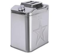 Stainless Steel Fuel Container with Spout - Leak-Proof and Rust-Resistant for Gasoline, Diesel, and Edible Oil