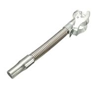 Stainless Steel Fuel Transfer Hose with Durable Nozzle for Efficient Liquid Management (Silver, 29.5cm)