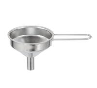 Stainless Steel Funnel - 10cm Mini Liquid Pourer, Rust-Resistant Kitchen Tool, Bottle Filling Aid | Smooth-surfac Craft Funnel with Hanging Hole, Portable Pour Spout for Cooking DIY