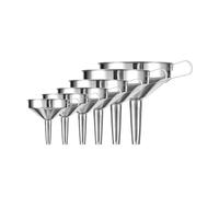 Stainless Steel Funnel Large Kitchen Metal Cook Oil Detachable Filter Strainer Kichen Accessories(20 CM)