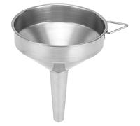 Stainless Steel Funnel Thickened Durable Kitchen Funnel for Transferring Liquids Dry Ingredients Powders Oil Wine Vinegar 304 Stainless Steel Dishwasher Safe Large Nozzle 1.2cm (11cm)