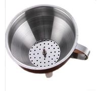 Stainless Steel Funnel With Removable Filter For Kitchen Canning Oil Filling Wide Mouth Strainer 15cm(11CM)