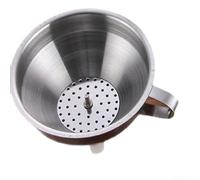 Stainless Steel Funnel With Removable Filter For Kitchen Canning Oil Filling Wide Mouth Strainer 15cm(15CM)