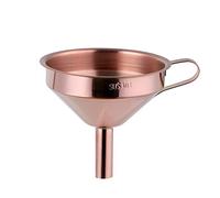 Stainless Steel Funnel with Removable Strainer, Buyer Star 5-Inch Funnel with Filter for Transferring of Liquid, Dry Ingredients Powder, Rose Gold