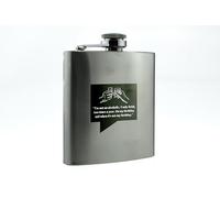 Stainless Steel Funny Hip Flask - Fun Dad & Grandad Gift, I'm Not an Alcoholic. Ideal for Birthday & Christmas, Reads 'I Only Drink Twice a Year - On My Birthday and Not on My Birthday.'