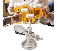 Stainless Steel G Type Beer Keg Coupler - Triangular Beer Dispenser Accessory for Bar and Party - Durable and High-Quality Probe with Brass Body