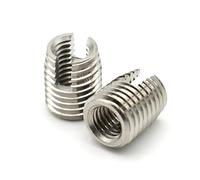 Stainless steel/galvanized groove self tapping threaded inserts 2-10 pieces M2 M2.5 M3 M4 M5 M6 M8 M16(Stainless,M10xM14x18mm x5pcs)