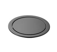 Stainless Steel Garbage Flap Lid Trash Bin Trash Can Lid Round Recessed Counter Top Flap Garbage Lid for Kitchen Counter for Kitchen Countertop Office DeskBrass