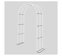 Stainless Steel Garden Arch 137.79 Inches White Pergola Trellis for Climbing Plants Lawn Decoration Wedding Ceremony Party Decor (31.49 x 19.68 x)