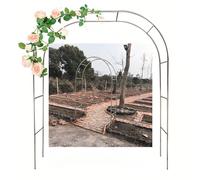 Stainless Steel Garden Arch for Climbing Plants Rose Trellis Balloon Decor Flower Arch Frame for Outdoor Use Backyard Garden (240x240cm 7.8x7.8ft)