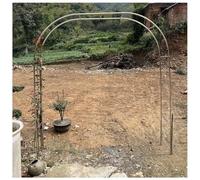 Stainless Steel Garden Arch Pergola Arbor Adjustable Width 120-350cm Elegant Outdoor Decoration Freely AssembledArbour Archway (Size: 2.6m x 2.4m / 8.5ft x 7.9ft)