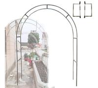Stainless Steel Garden Arch Trellis - 7.8 Ft Metal Wedding Arbor for Outdoor Ceremonies & Garden Decor - Durable, Elegant, Perfect for Events & Landscaping
