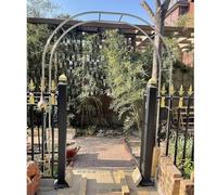 Stainless Steel Garden Arch - Weather Resistant Metal Trellis for Roses, Outdoor Archway for Garden, Lawn, Terrace -, Elegant Design for Climbing Plants