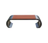 Stainless Steel Garden Bench, Outdoor Weatherproof Slatted Design for 2-6 People, Ideal for Gardens, Porches, Yards, Shopping Malls, Community Parks
