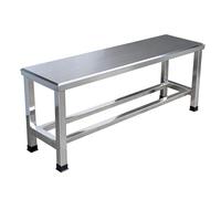 Stainless Steel Garden Bench with Storage Shelf, 660lbs Capacity, Durable Outdoor Patio Seating for Home, Entryway, Park, Bath (47in/120cm)