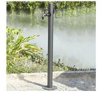 Stainless Steel Garden Faucet Extender Outdoor Frost-Proof Water Column with Copper Faucet & Pipe Freestanding Freeze-Free Yard Hydrant (Style 2-13×86CM)